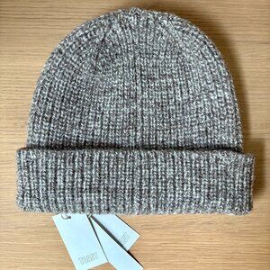 toast Ribbed Wool Hat in Natural Marl - OS - Brand New with Tags